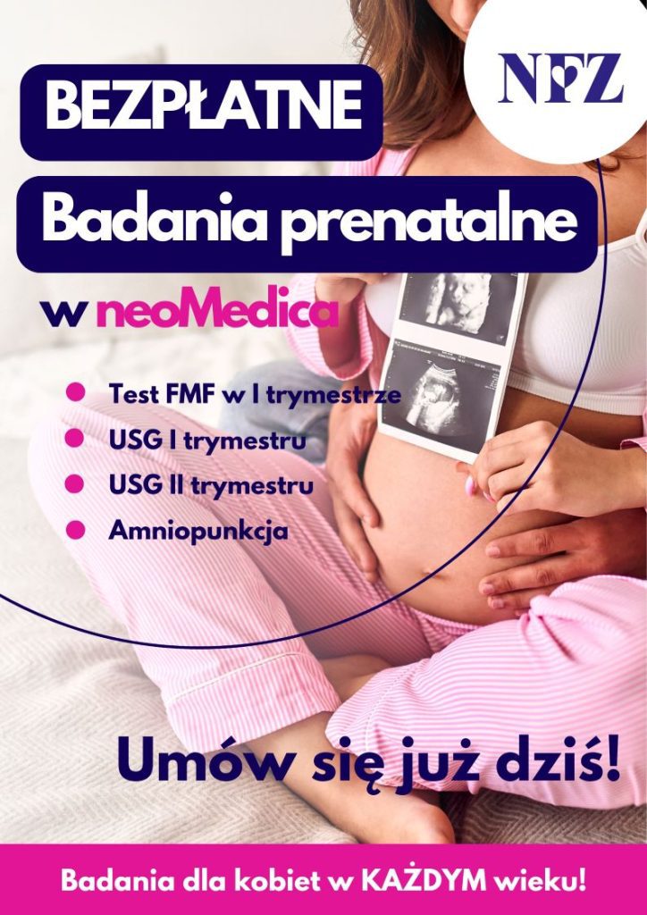 Kobieta w ciąży trzyma zdjęcie USG – badania prenatalne na NFZ w Centrum Medycznym neoMedica w Poznaniu.