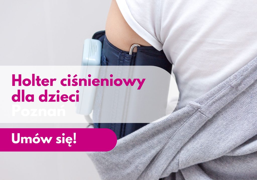 Holter ciśnieniowy na ramieniu dziecka - ilustracja dotycząca holtera ciśnieniowego dla dzieci dostepnego w Centrum medycznym neoMedica w Poznaniu.