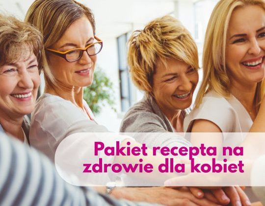 Uśmiechnięte kobiety w różnym wieku – ilustracja promująca pakiet „Recepta na zdrowie dla kobiet” dostępny w Centrum Medycznym neoMedica w Poznaniu.
