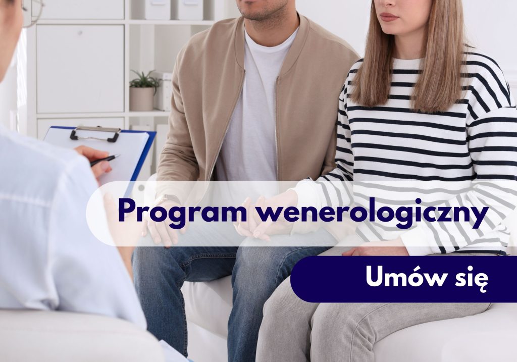 Para trzymajaća się za ręce na konsultacji wenerologicznej w Centrum Medycznym neoMedica w Poznaniu.